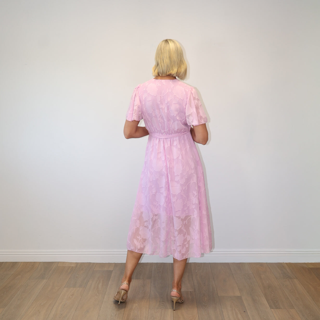 Rosie Floral Wrap Dress (Pink)