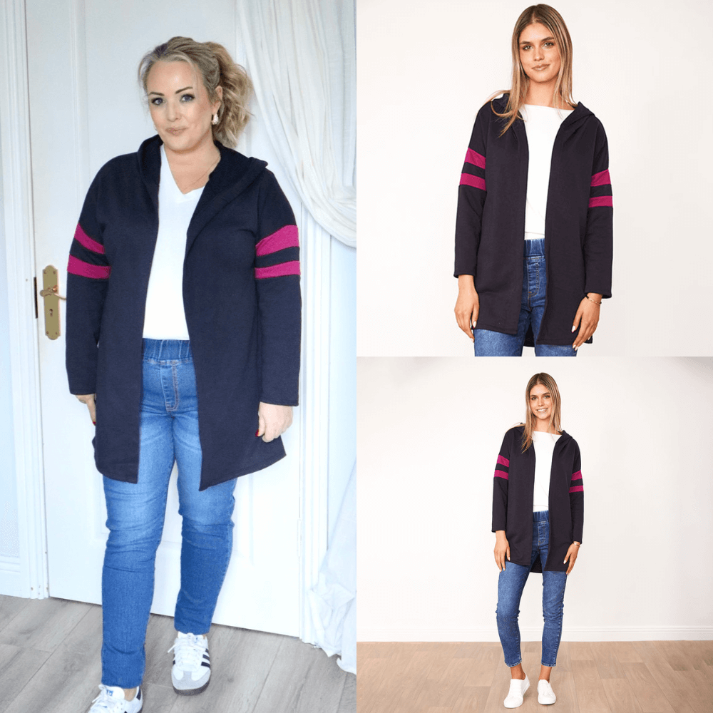 Rosie Hoody (Navy/Berry)