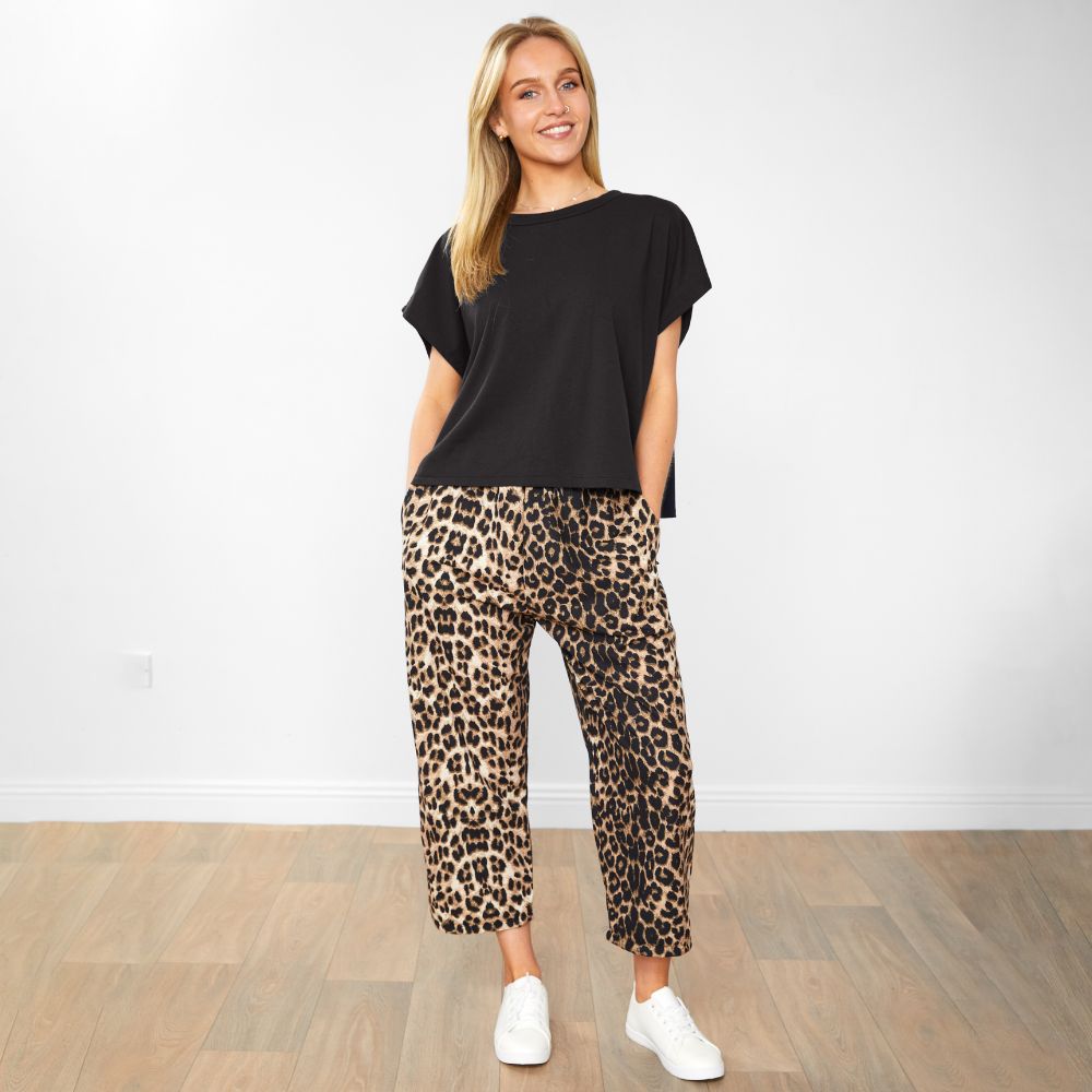 Roxy Co-Ord (Black/Leopard)