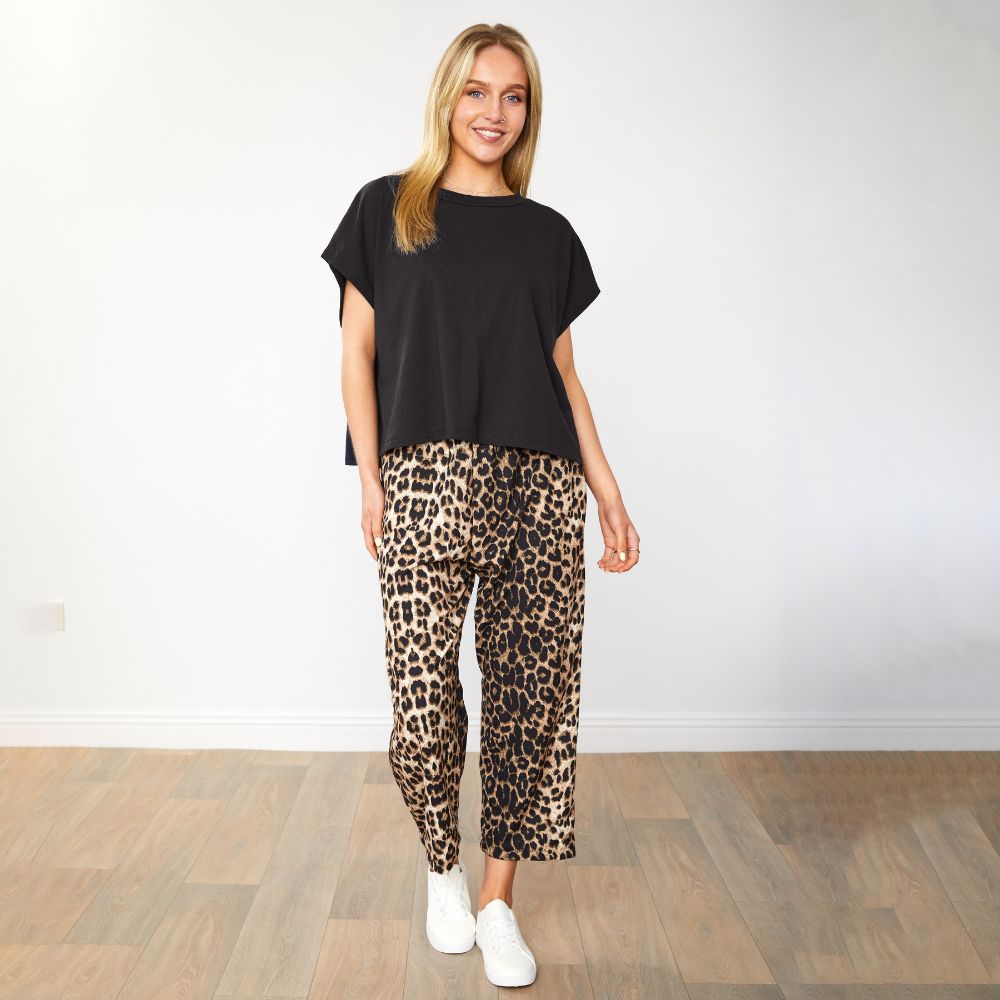 Roxy Co-Ord (Black/Leopard)