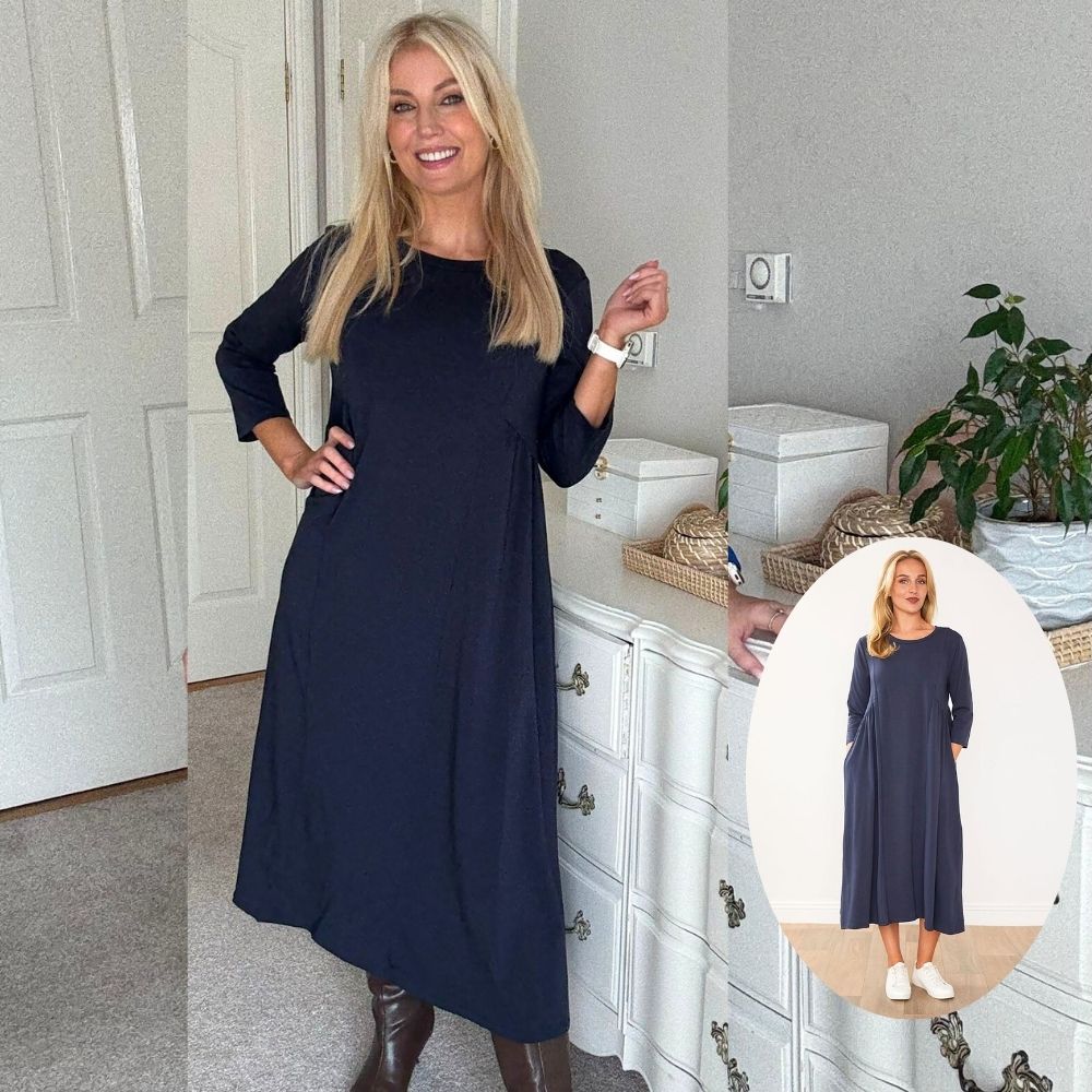 Pheobe Dress (Navy)