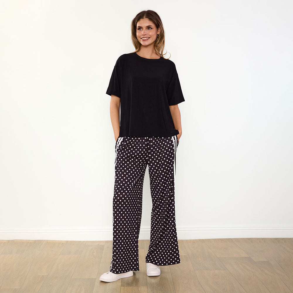 Sheena Co-Ord (Black/Polka Dot)