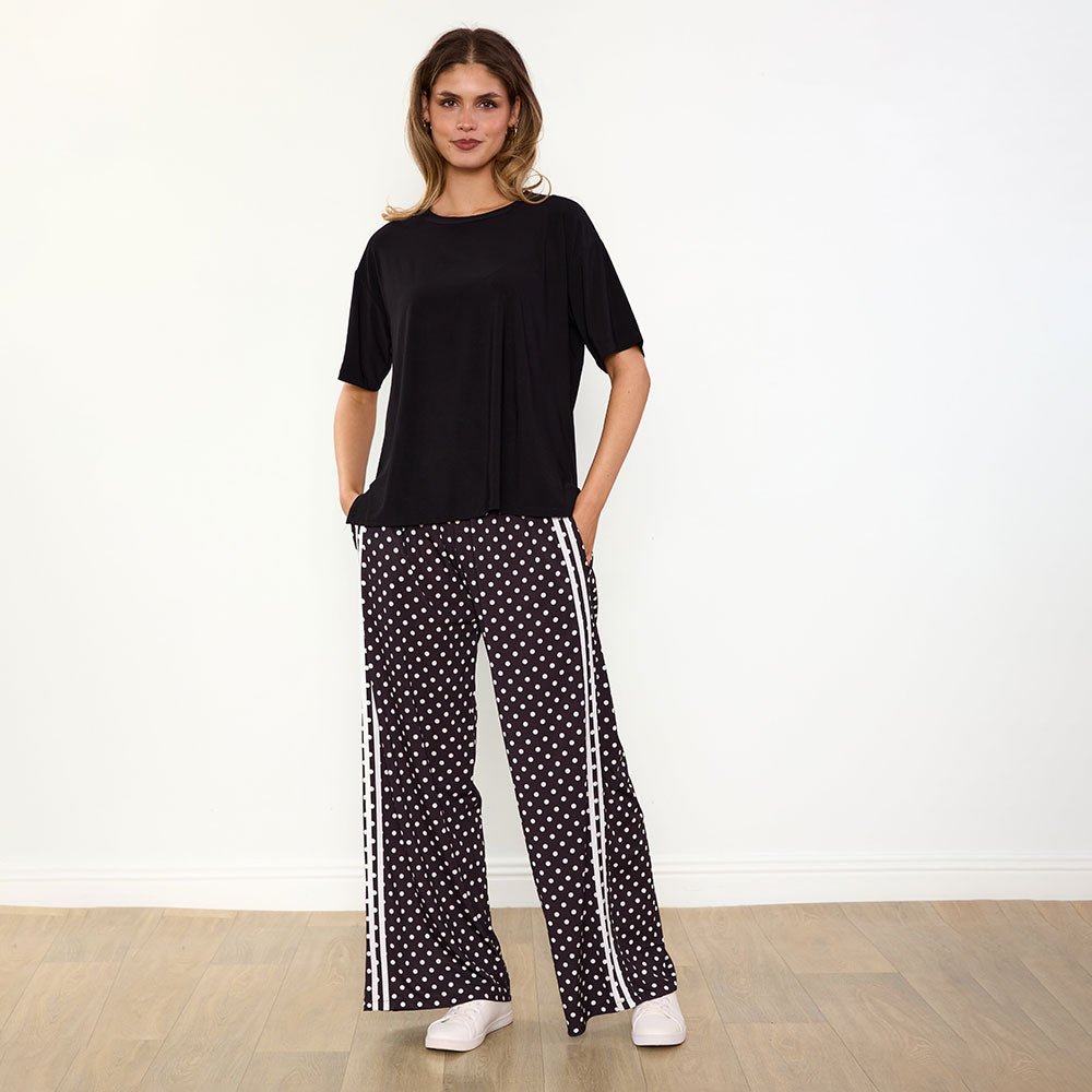 Sheena Co-Ord (Black/Polka Dot)