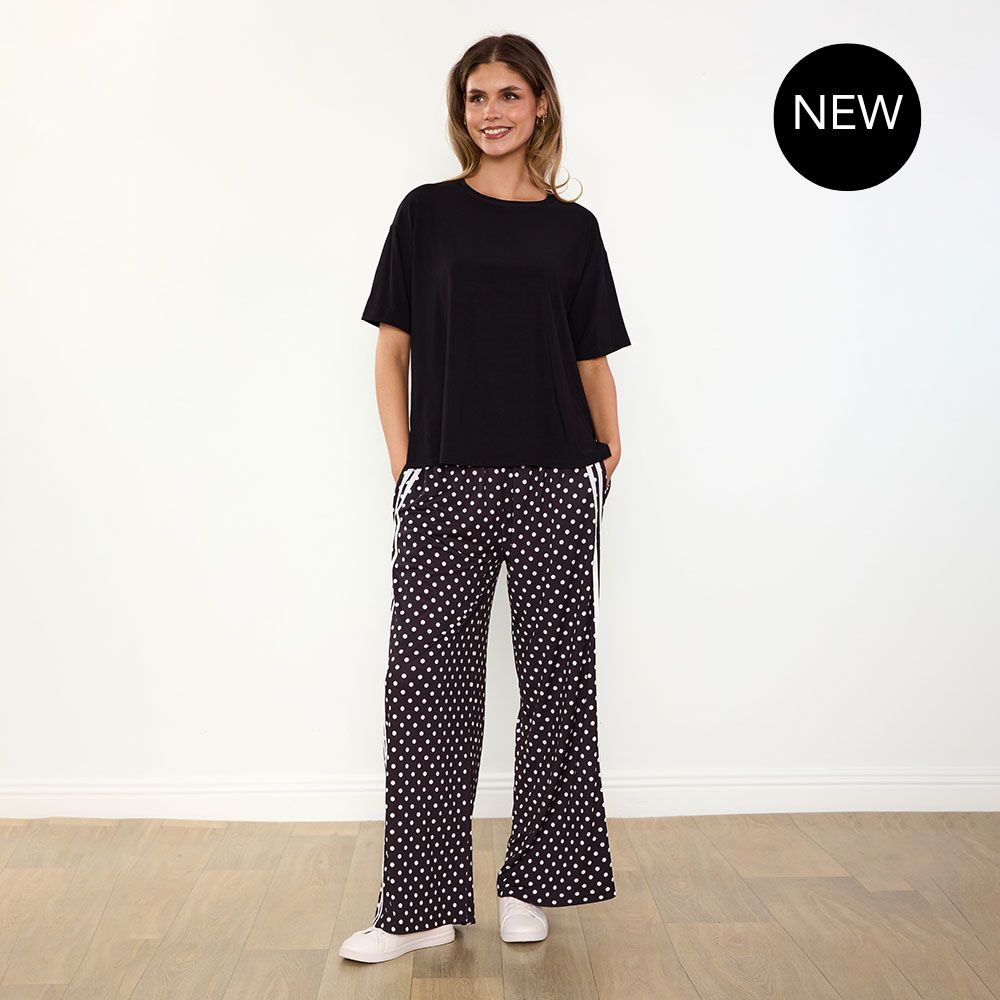 Sheena Co-Ord (Black/Polka Dot)