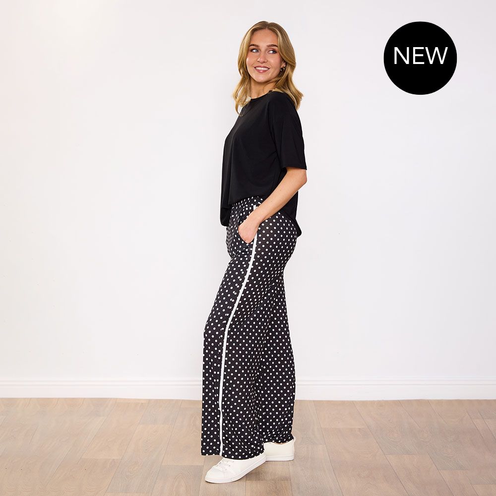 Sheena Co-Ord (Black/Polka Dot)