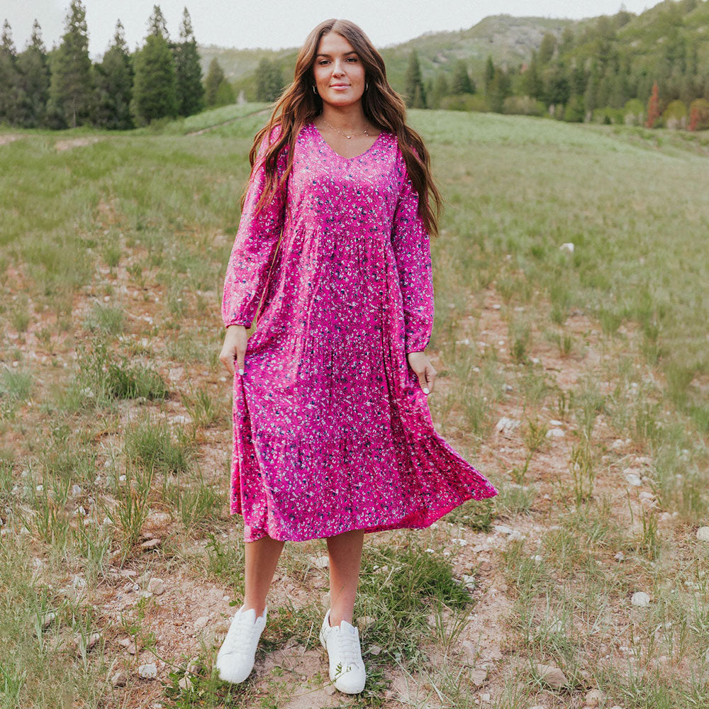 Sofia Dress (Floral Pink)