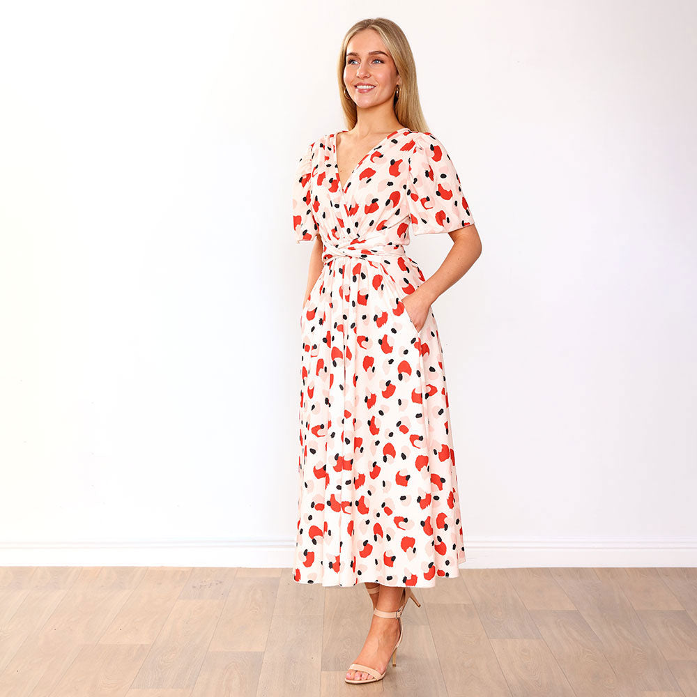 Teagan Dress (Peach Abstract) & (Pink/Red Floral)