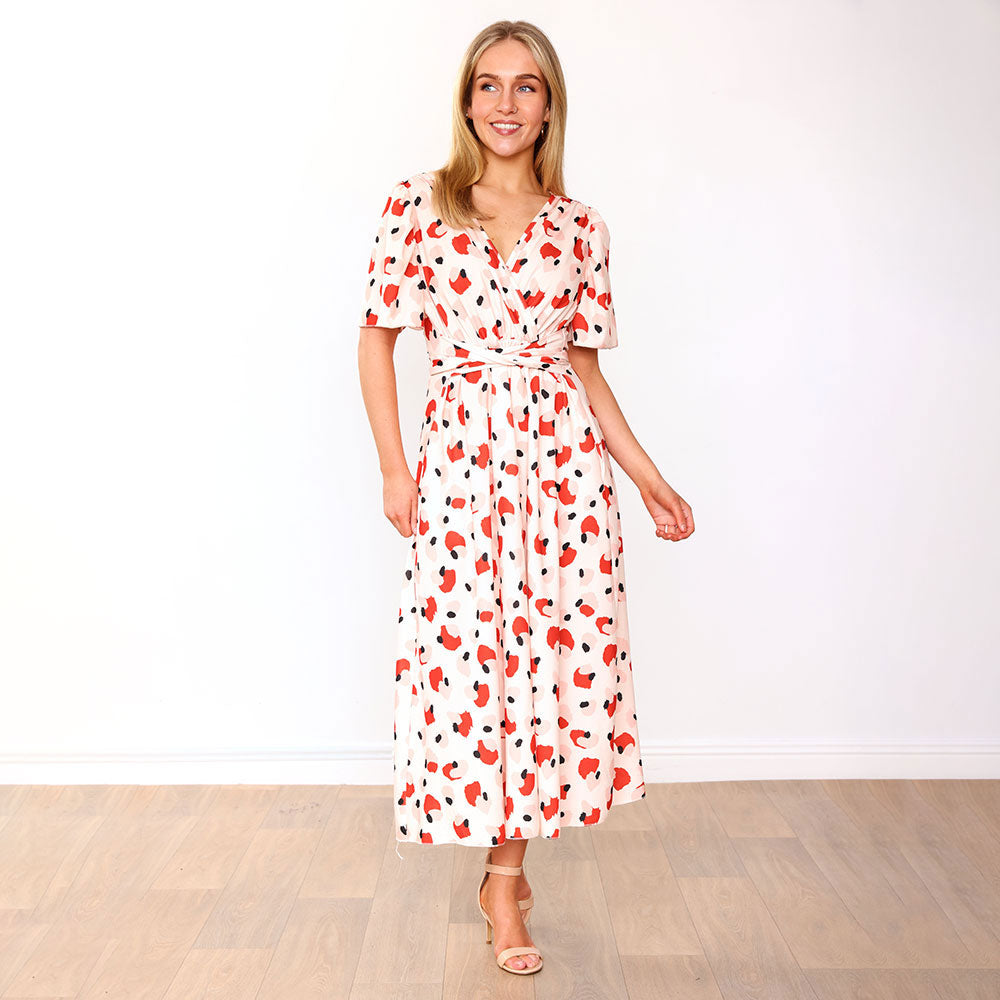 Teagan Dress (Peach Abstract) & (Pink/Red Floral)