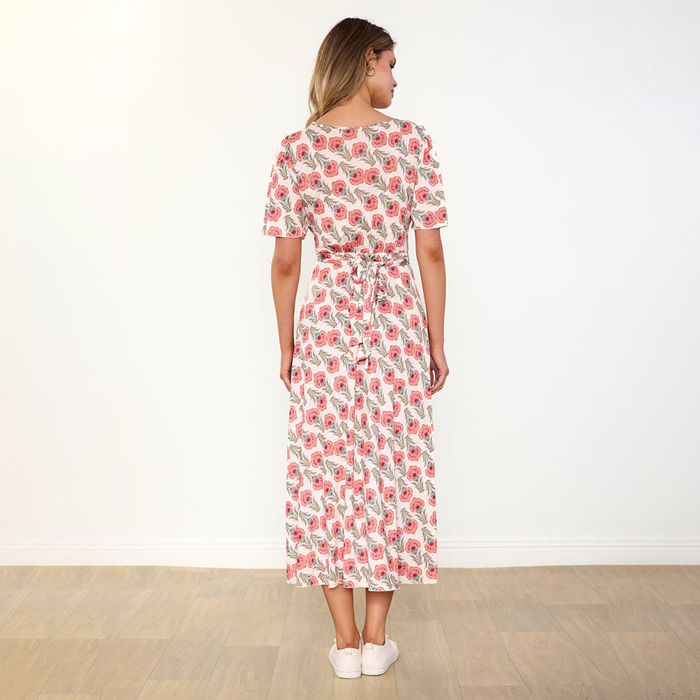 Teagan Dress (Safflower Strawberry)