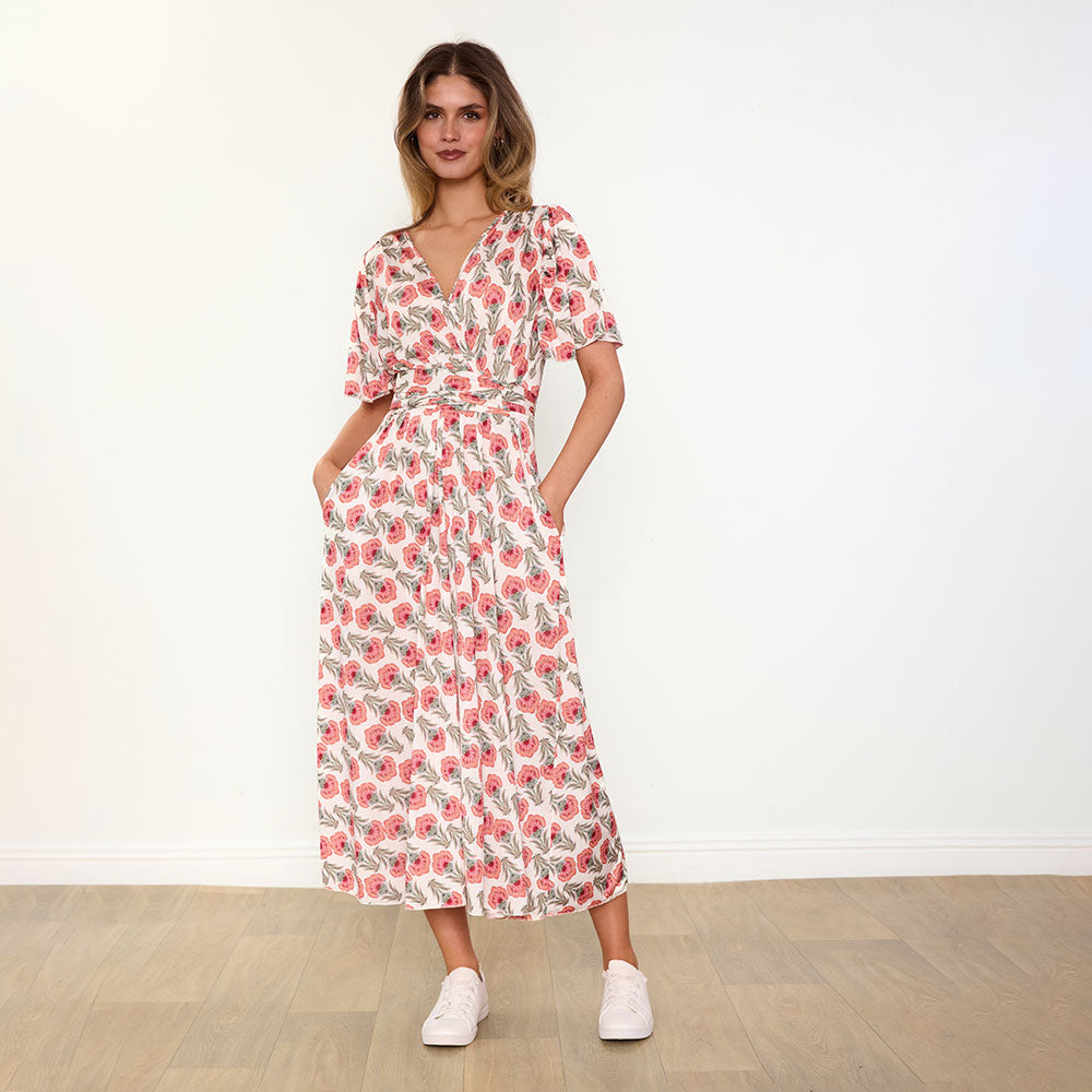 Teagan Dress (Safflower Strawberry)