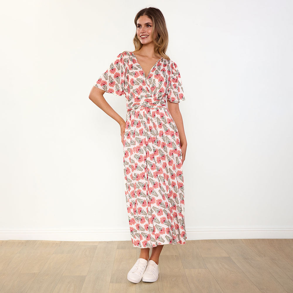 Teagan Dress (Safflower Strawberry)