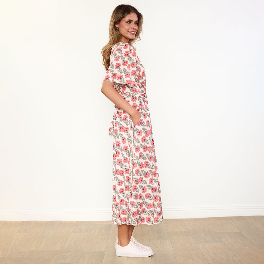 Teagan Dress (Safflower Strawberry)