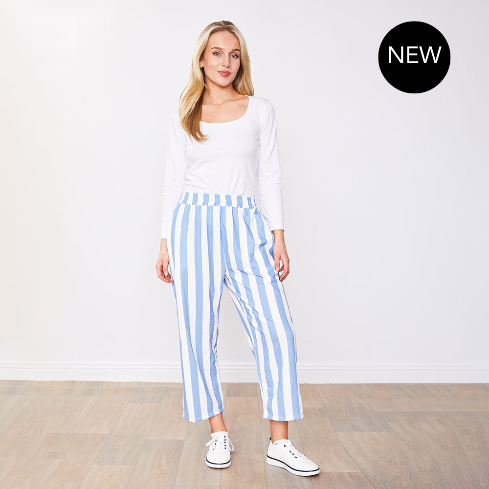 Tessa Trousers (Blue Stripe)