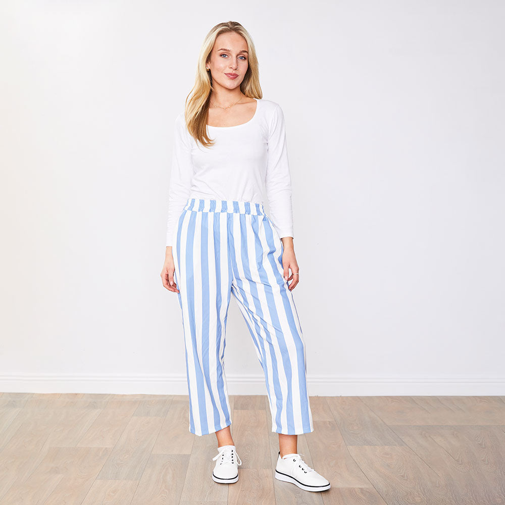 Tessa Trousers (Blue Stripe)