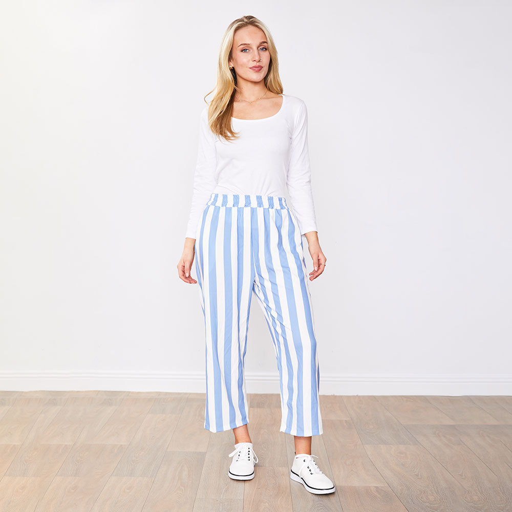 Tessa Trousers (Blue Stripe)