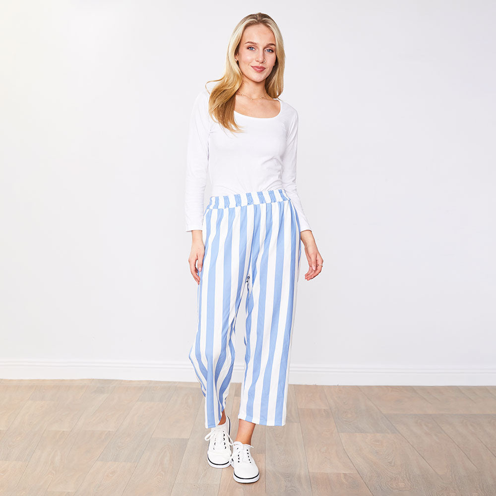 Tessa Trousers (Blue Stripe)