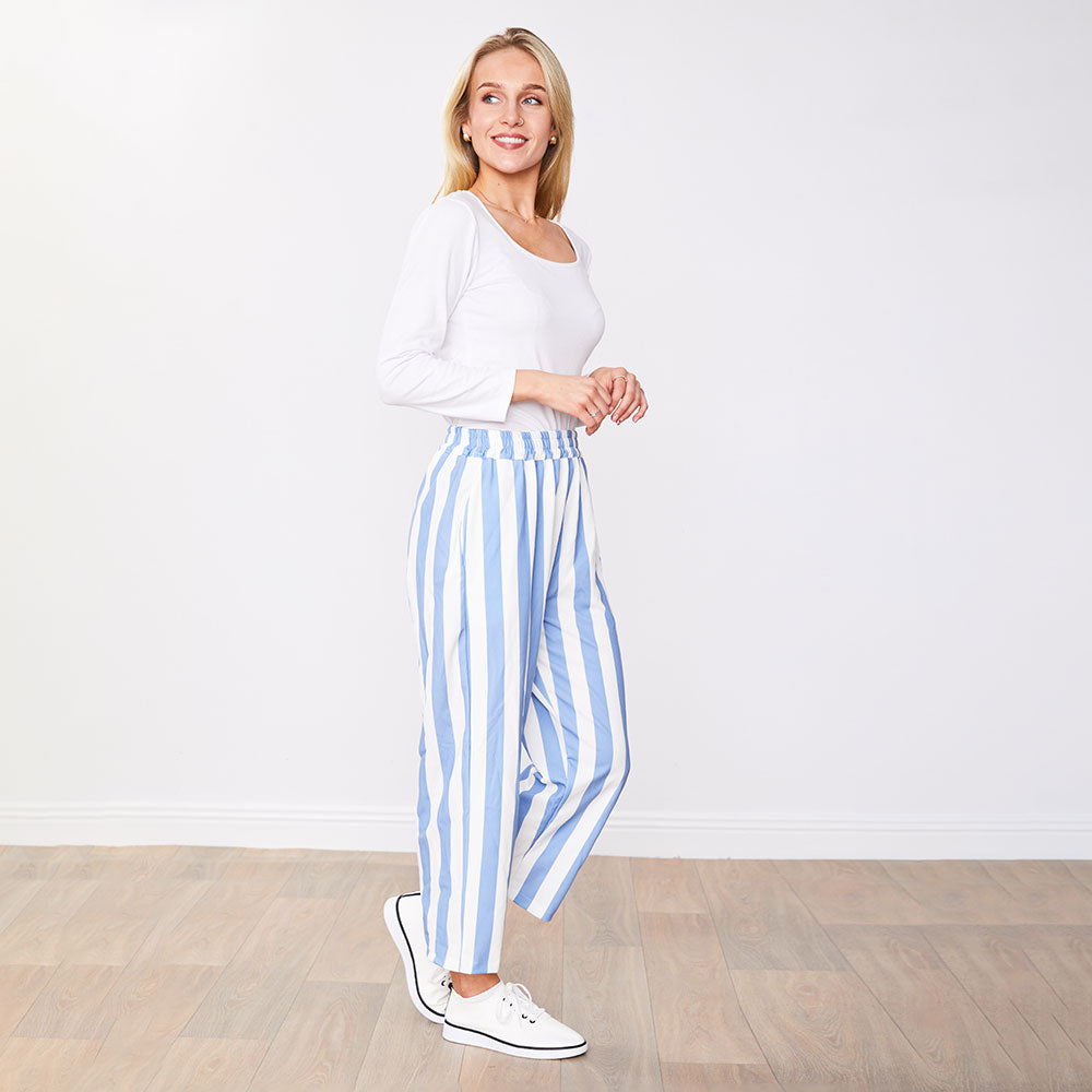Tessa Trousers (Blue Stripe)
