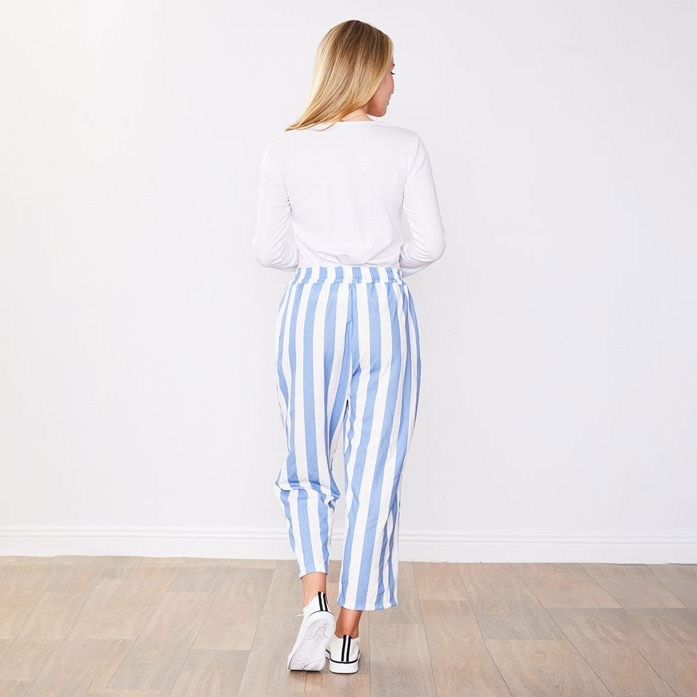 Tessa Trousers (Blue Stripe)