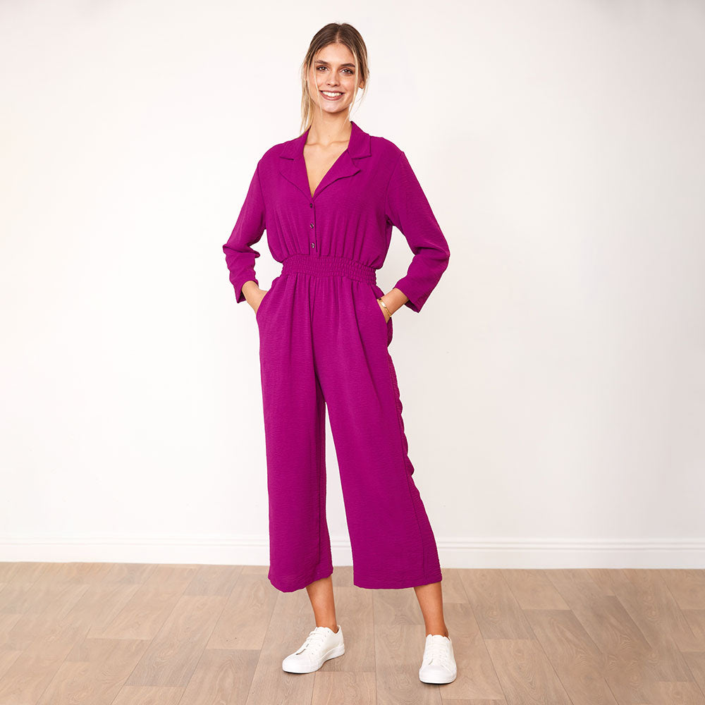 Thea Jumpsuit (Berry)