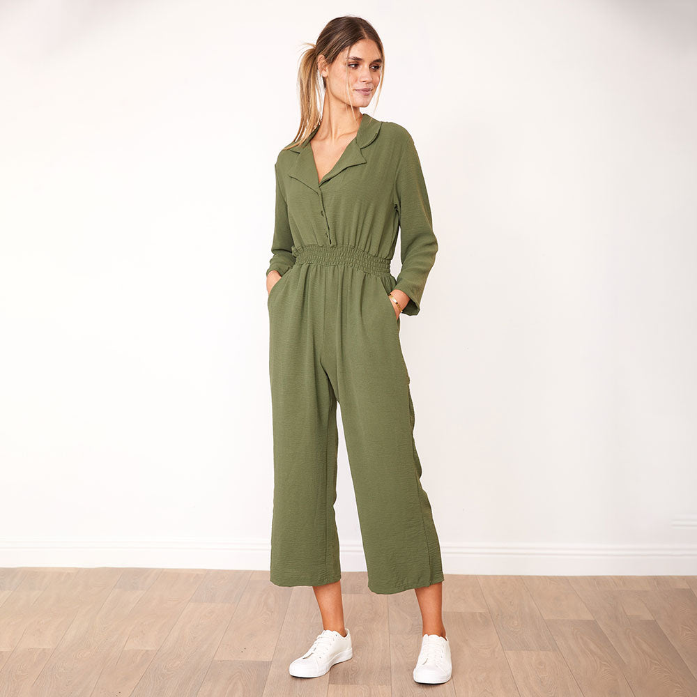 Thea Jumpsuit (Khaki)