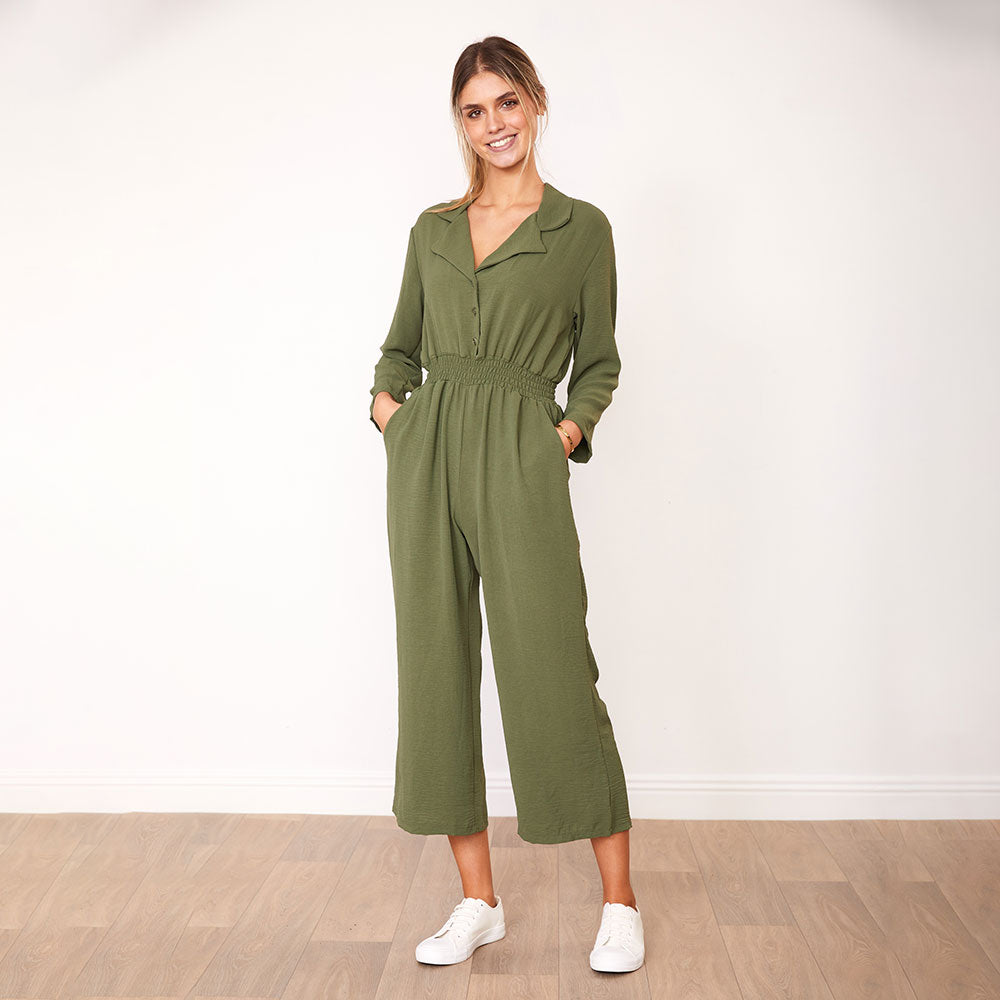 Thea Jumpsuit (Khaki)