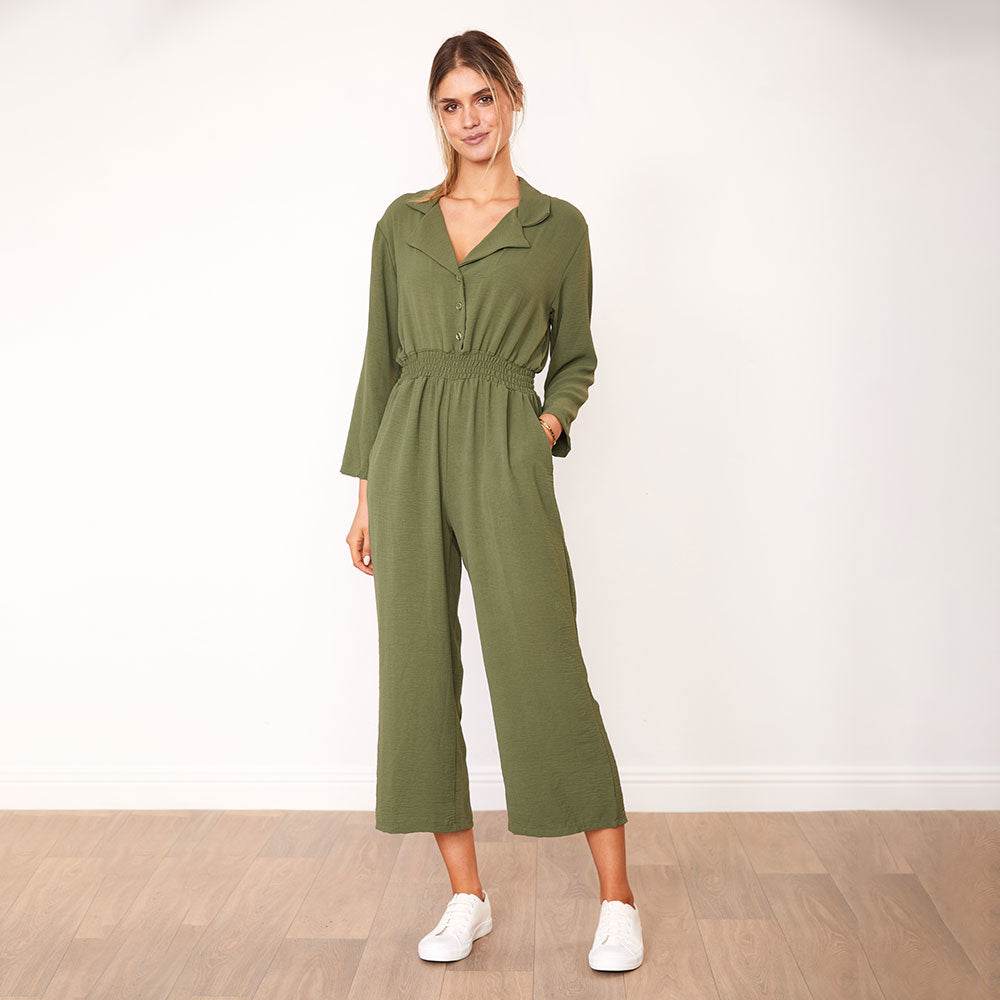 Thea Jumpsuit (Khaki)