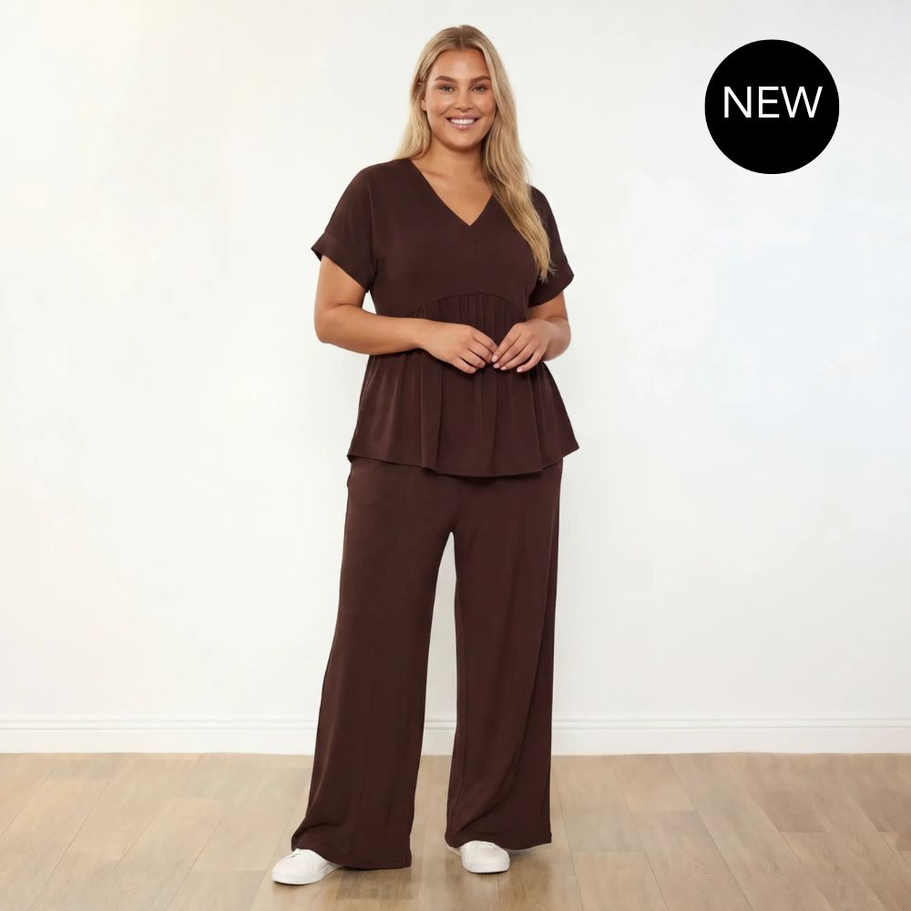 Tommy Co-Ord in brown – women's co-ord set – view 15
