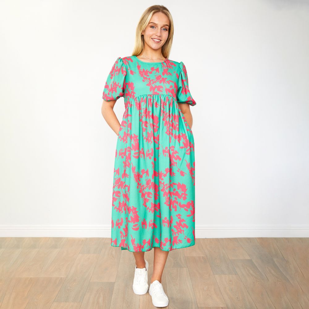 Toni Dress (Green Orchid)