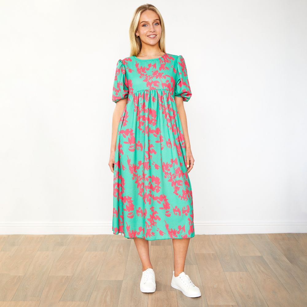 Toni Dress (Green Orchid)