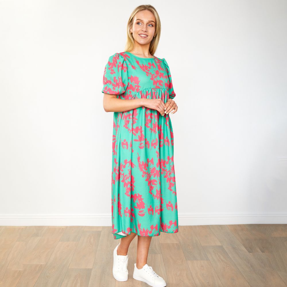 Toni Dress (Green Orchid)