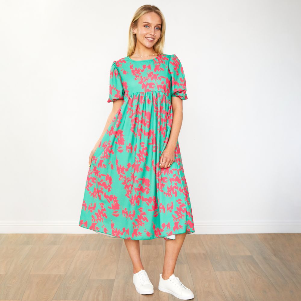 Toni Dress (Green Orchid)