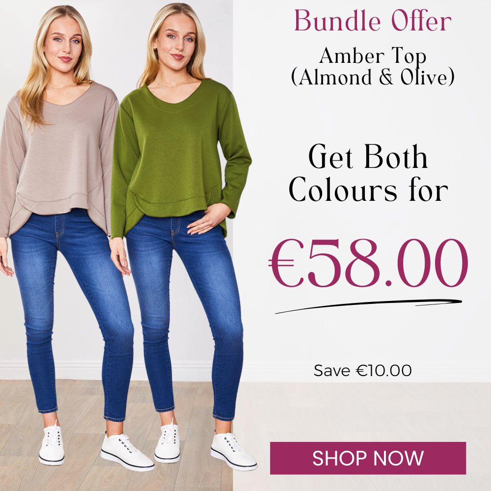 Amber Top Almond & Olive (2 for €58)