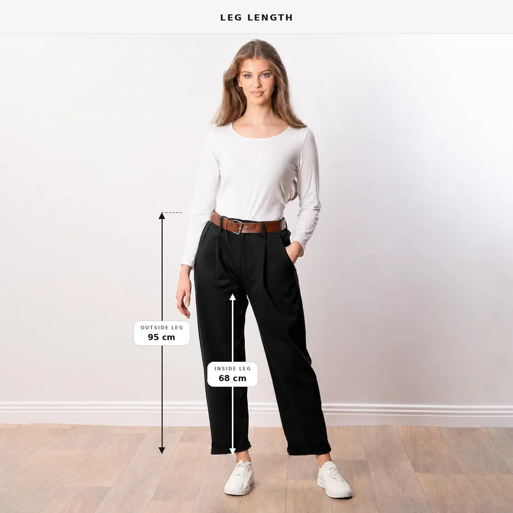 Arya Tapered Trousers (Black)