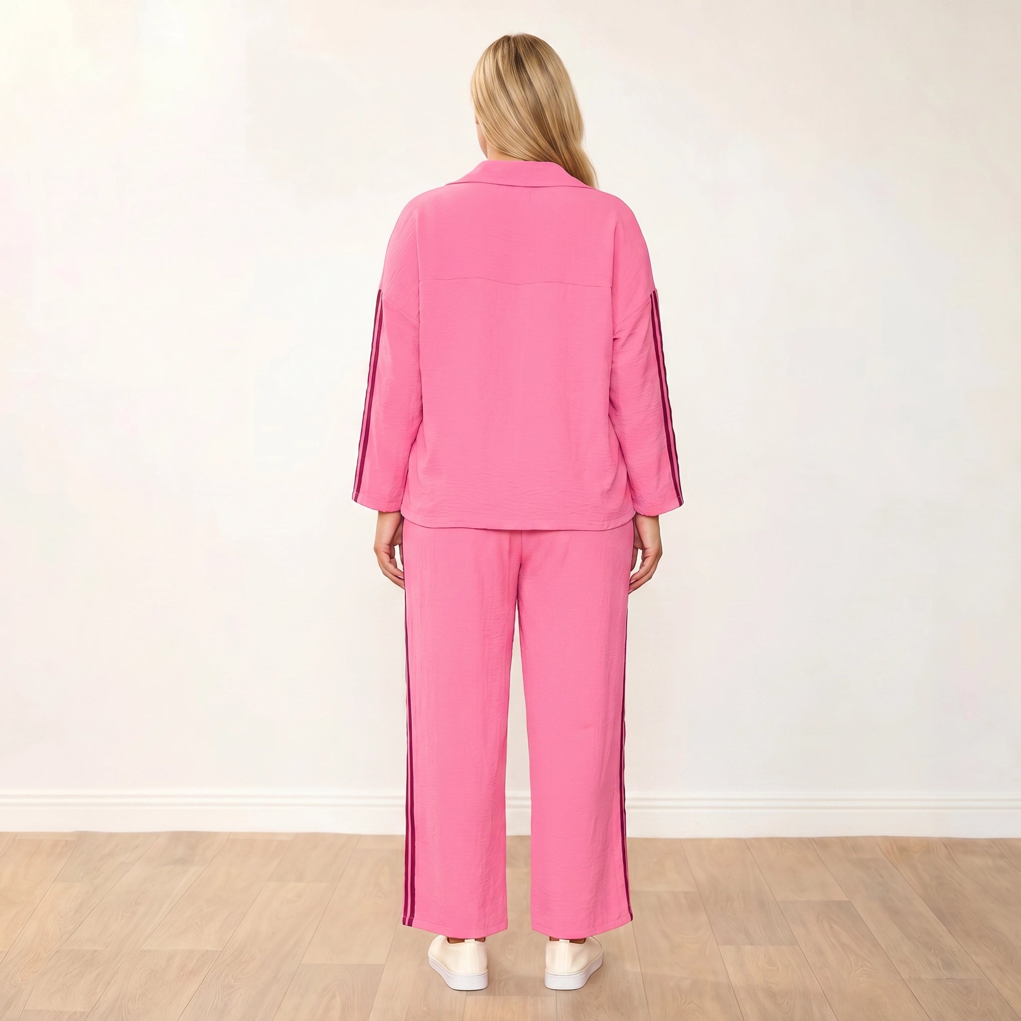 Clara Co-Ord in pink and berry – women's co-ord set – view 21