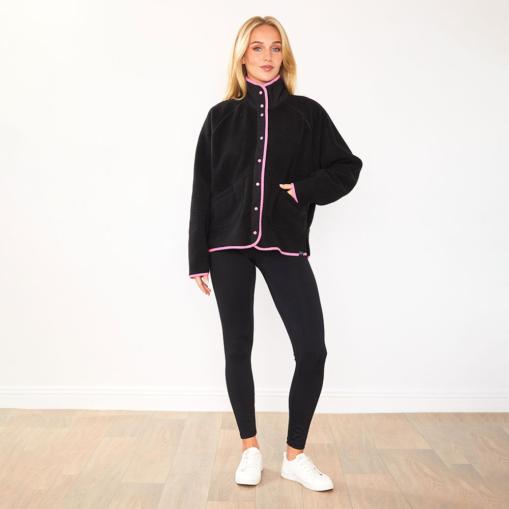 Molly Fleece Jacket (Coral Red/Pink Trim x Black/Neon Pink Trim) 2 for €85.00!