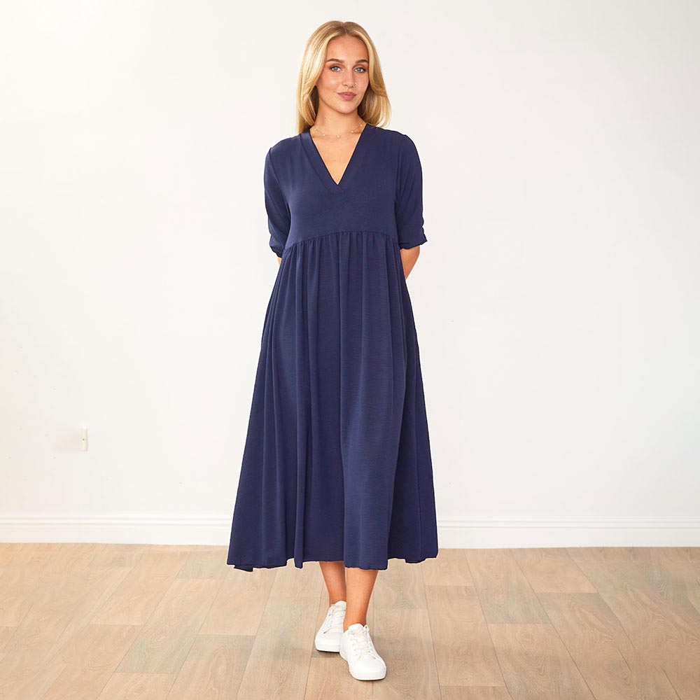 Pamela Dress (Navy)