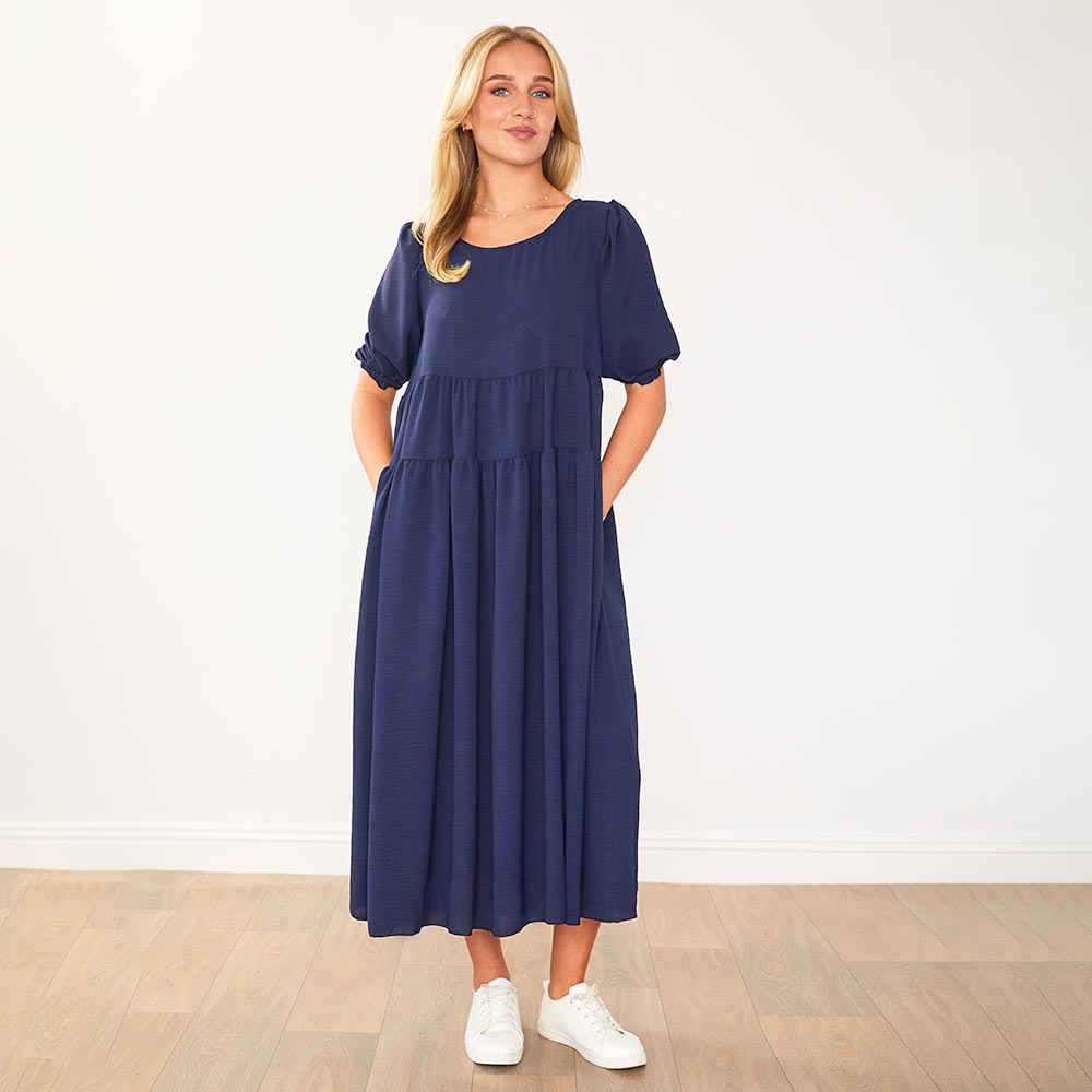 Jasmine Dress (Navy)