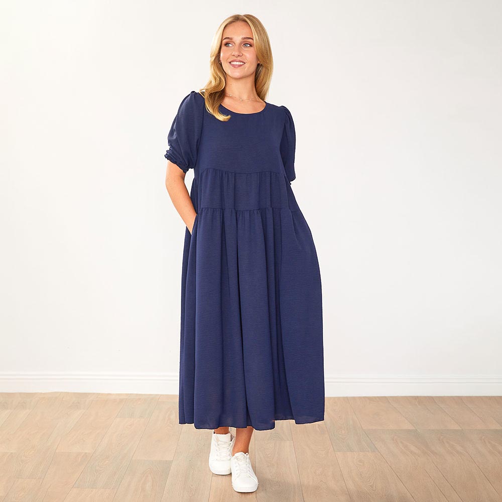 Jasmine Dress (Navy)