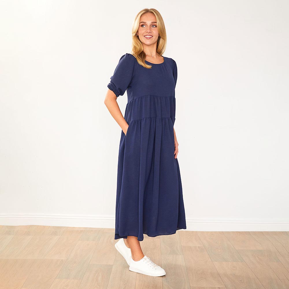 Jasmine Dress (Navy)