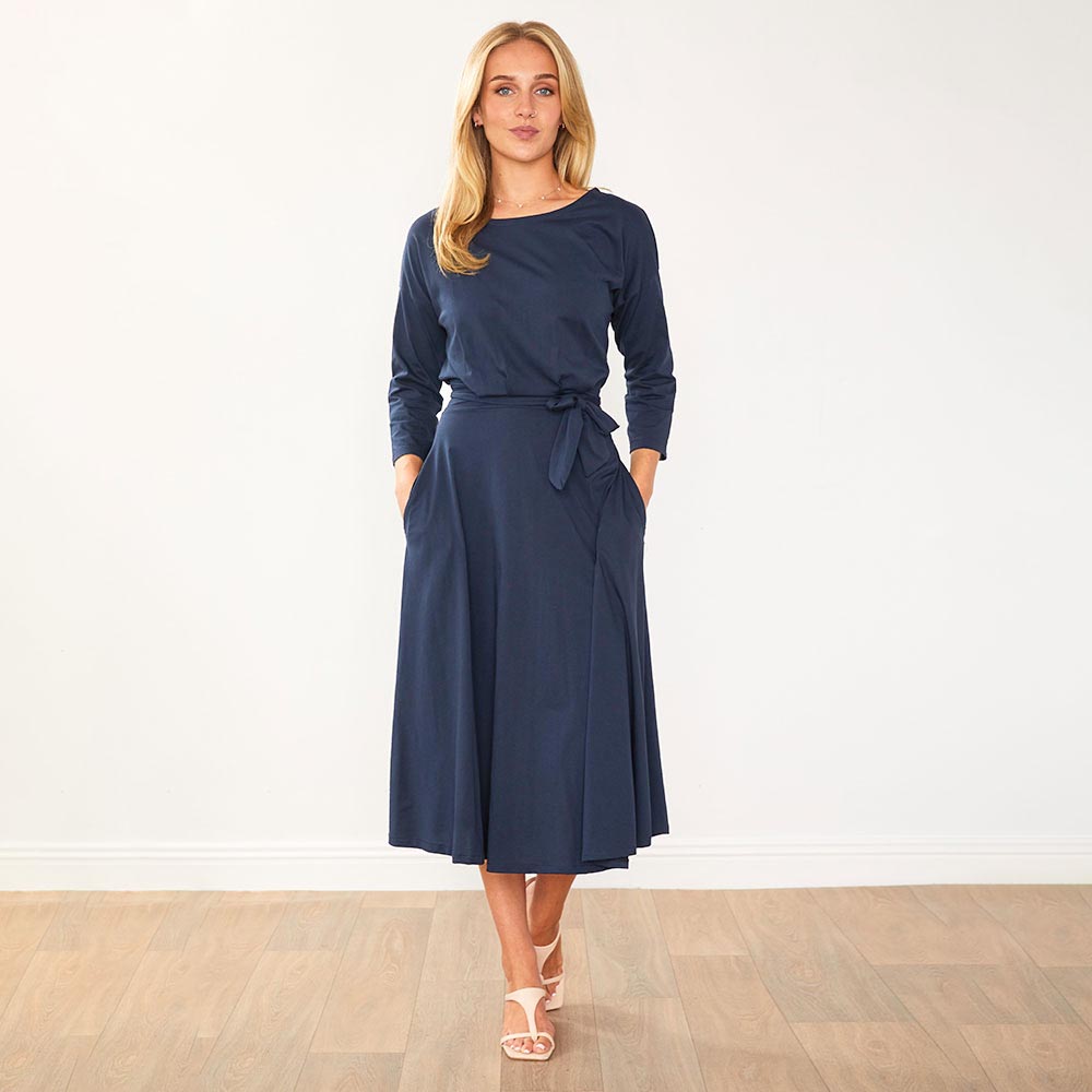 Nessa Dress (Navy)
