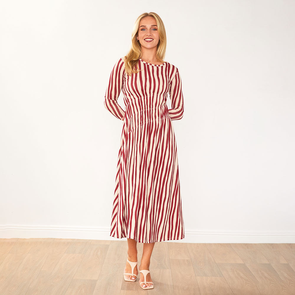 Cooper Dress (Red Stripe)