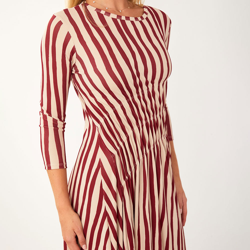 Cooper Dress (Red Stripe)