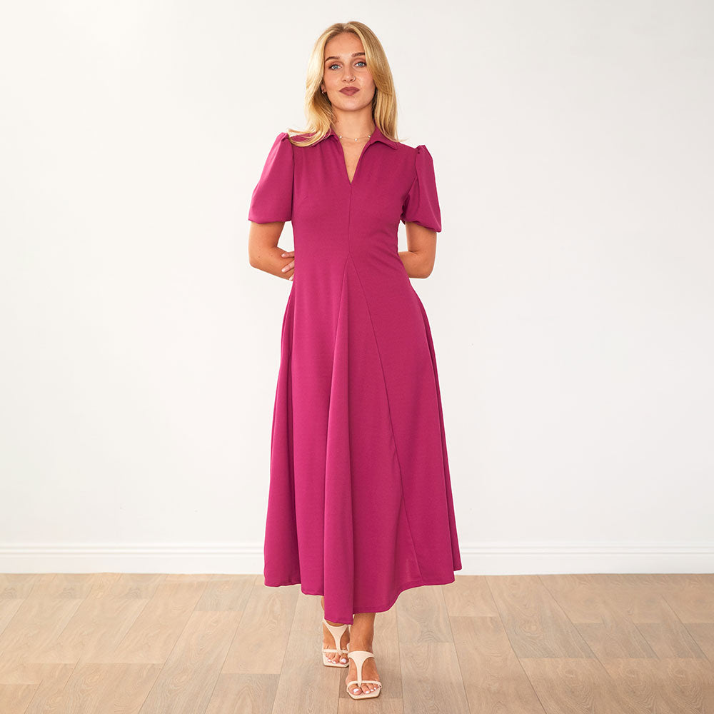 Hazel Dress (Berry)