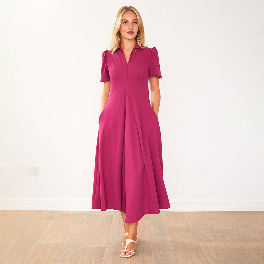 Hazel Dress (Berry)