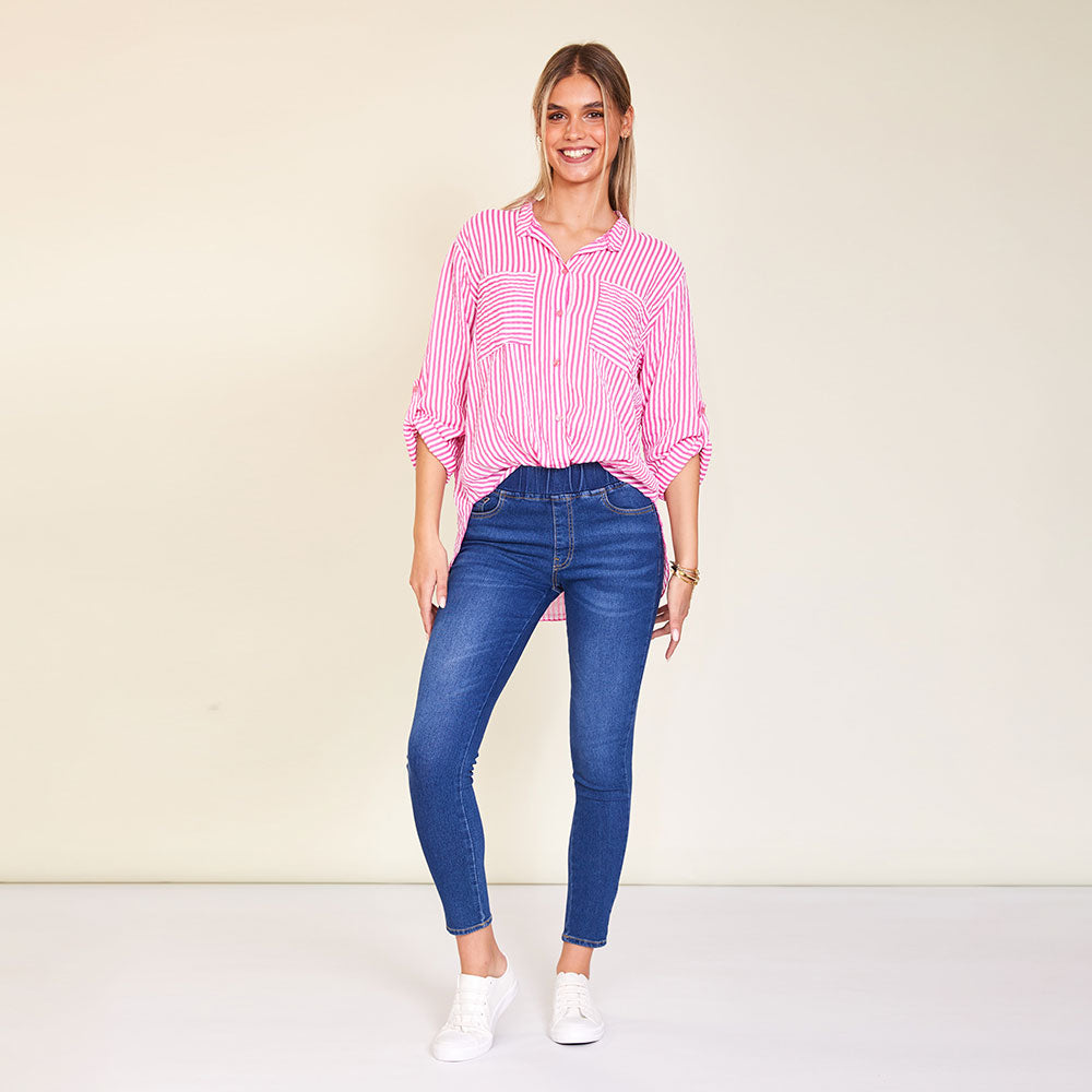Louis Shirt (Pink stripe)