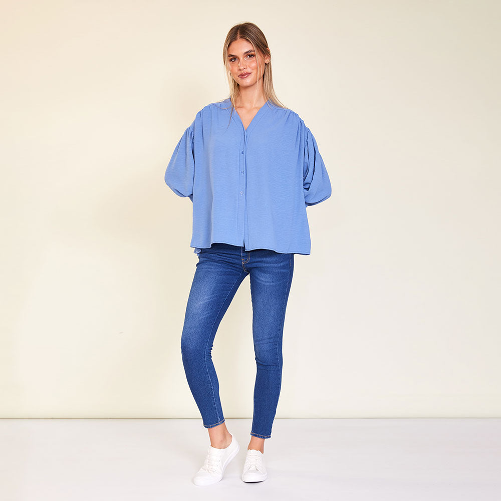 Blake Top (Blue) - The Casual Company