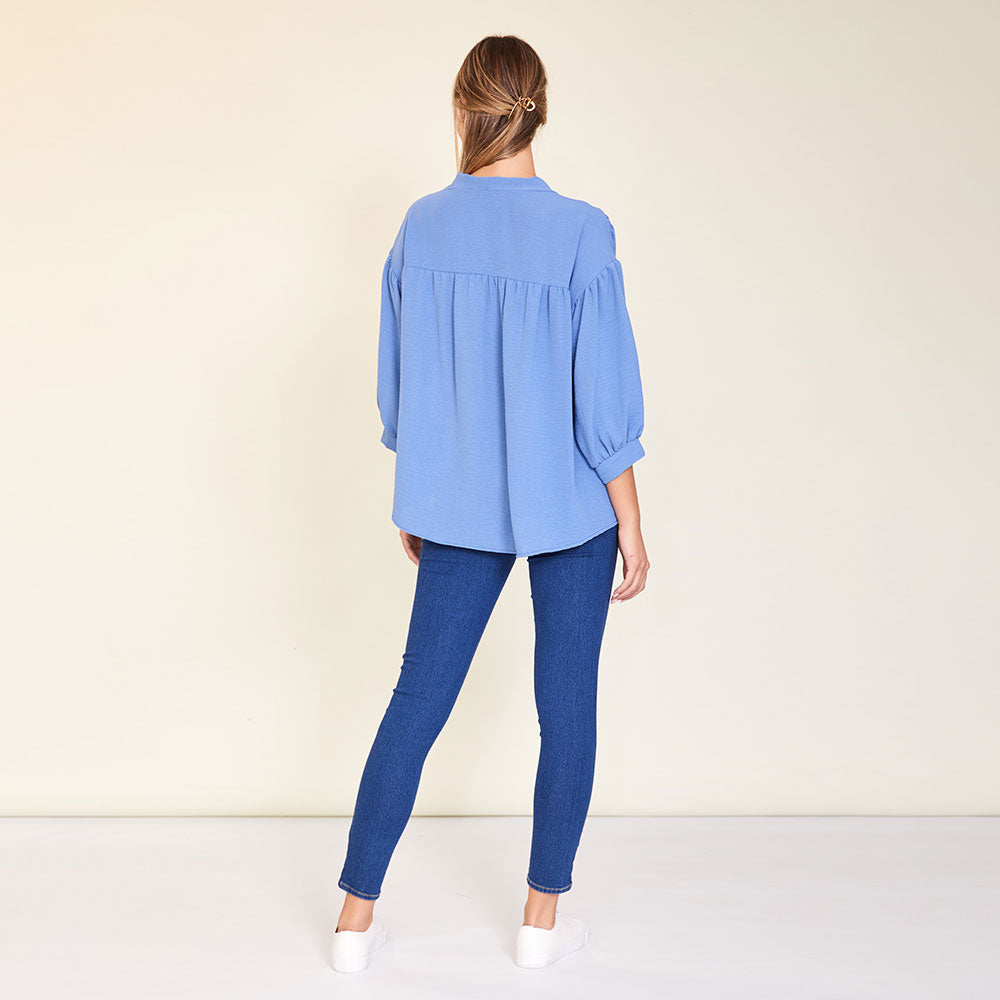 Blake Top (Blue) - The Casual Company
