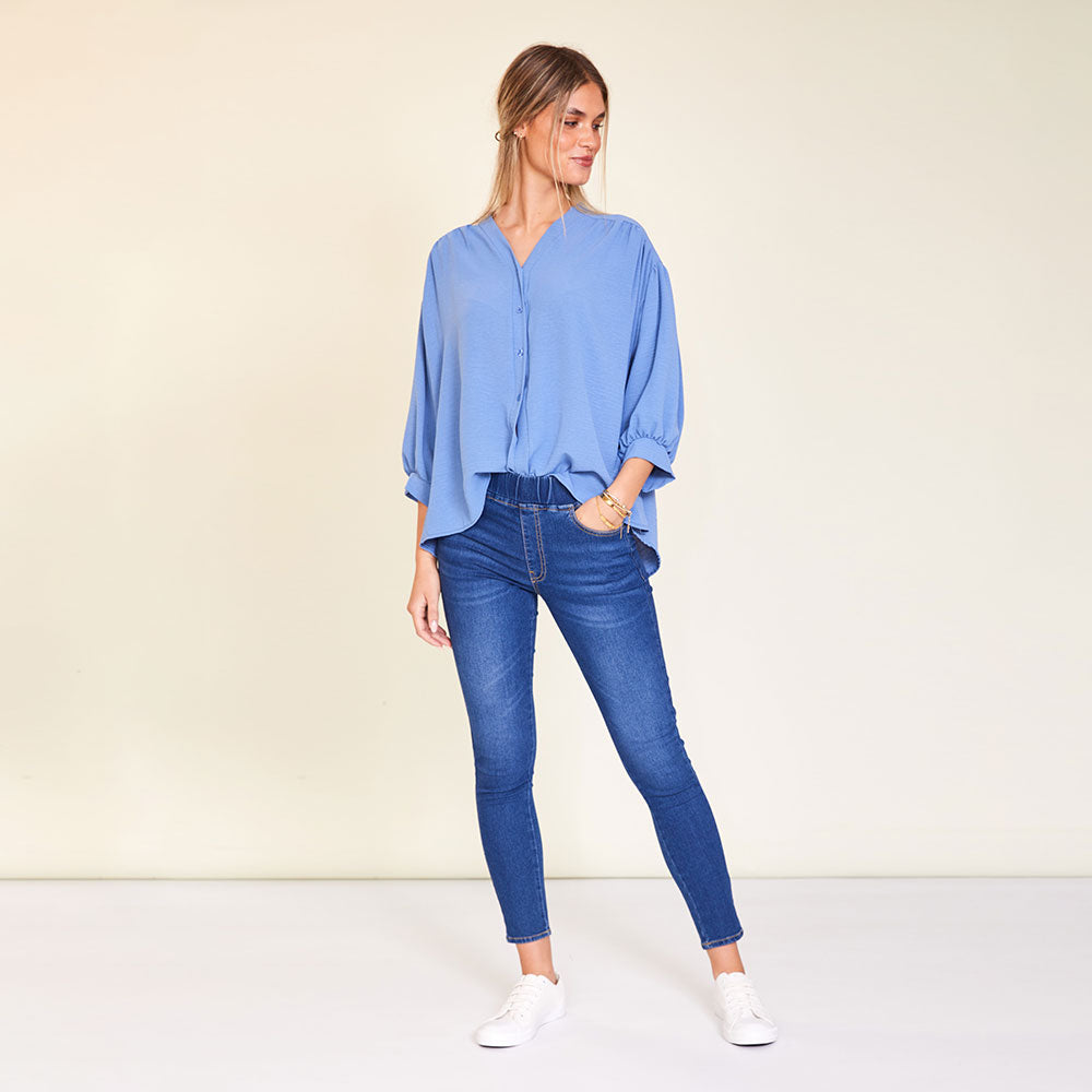 Blake Top (Blue) - The Casual Company