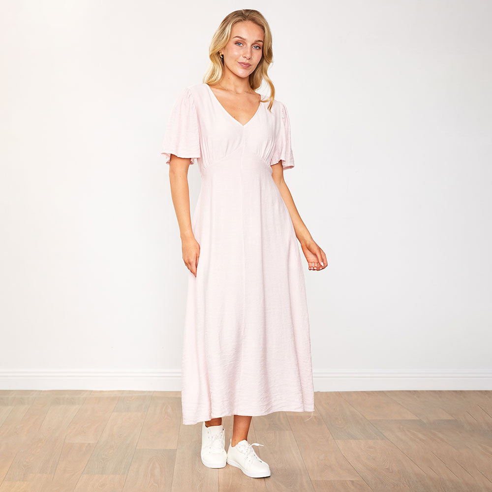 Whitney Dress (Baby Pink)