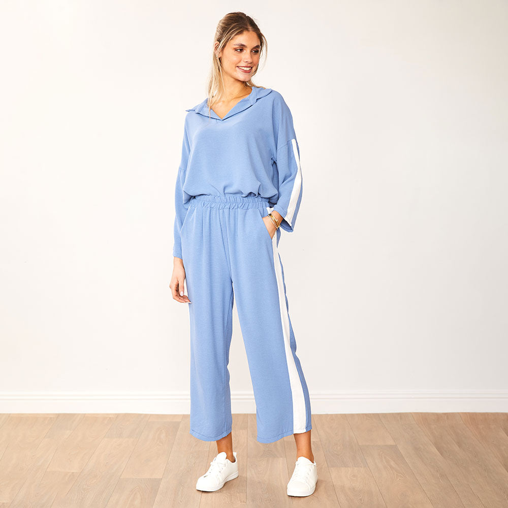 Clara Co-Ord (Blue & White)